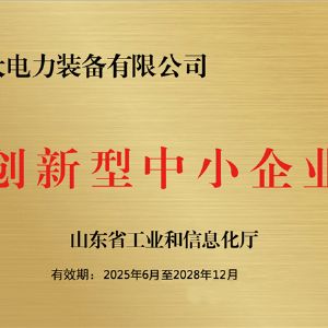 創(chuàng  )新型中小企業(yè)證書(shū)